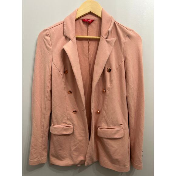 Guess Los Angeles Knit Brass Button Double Breasted Blazer Jacket Women’s - Picture 6 of 7